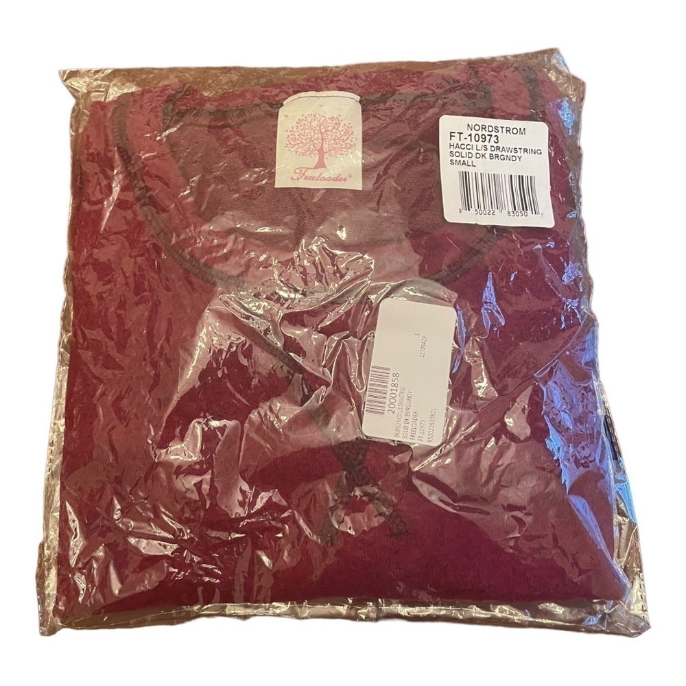 FREELOADER HACCI Long sleeve DRAWSTRING SOLID Dar… - image 6